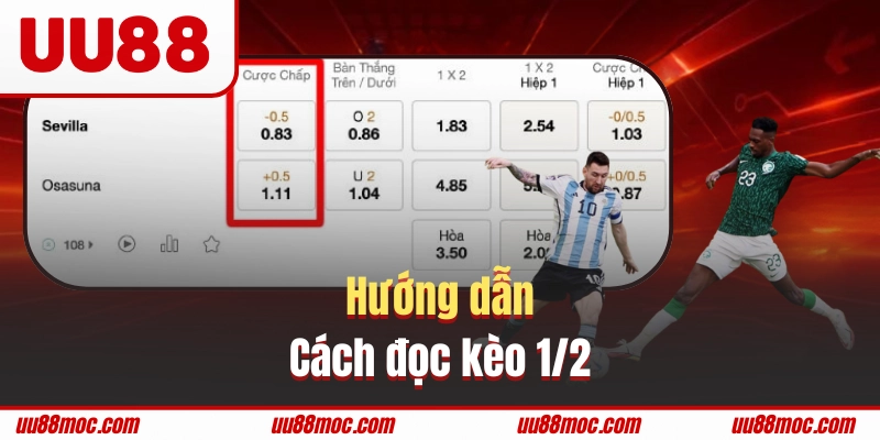 Đọc hiểu những ký hiệu và ý nghĩa kèo chấp 1/2